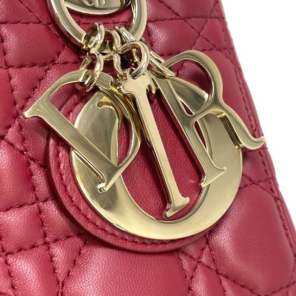 Christian Dior Lady Dior My ABCDior Lambskin Small - Red - Picture 6 of 8